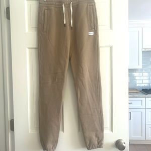 Hollister tan fleece joggers